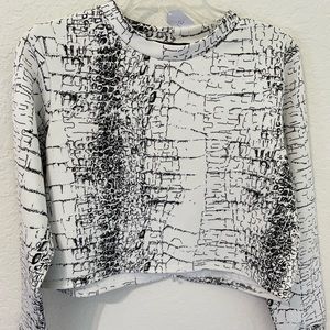 Snake print crop top